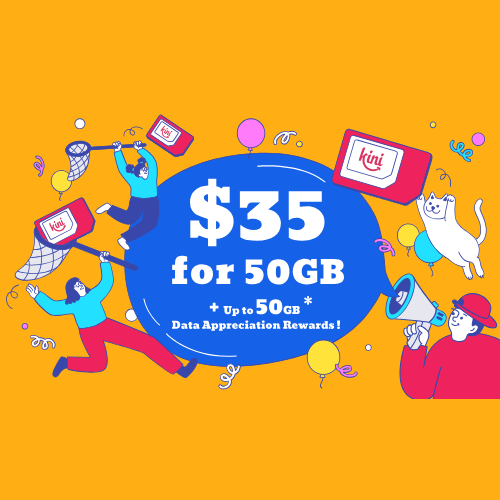 Kini $35 50 Gb Offer + Sim Card