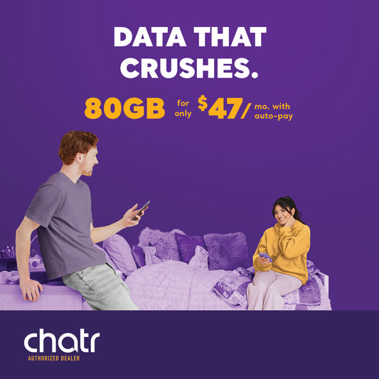 Chatr $47 80GB Plan + Free Sim Card
