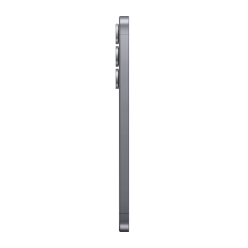 Side view of a smartphone on a white background